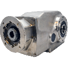 Clean-Geartech X73N, keglehjulsgear Ø40H7 hulaksel, 17,21:1, indgang 100/112B14, V5, rustfrit stål
