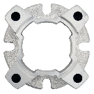 Hydro-Mec 030 output flange F1, Aluminium