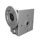 Clean-Geartech VFI I30, worm gear Ø14, 10:1, input 56B14, B3, OF320, stainless steel