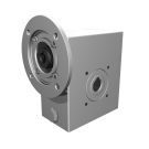 Clean-Geartech VFI I45, worm gear Ø18, 10:1, input 71B14, B3, OF320, stainless steel