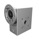 Clean-Geartech VFI I45, worm gear Ø18, 14:1, input 63B14, B3, OF320, stainless steel
