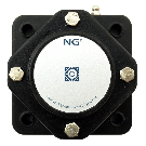NG waterproof flange bearing F4 Ø25, 4-bolt, closed cover