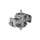 Poggi vinkelgear 2006, R1:3, D1/2, Ø14h7, 4-vejs, Aluminium