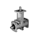 Poggi right angle gearbox 4000, R1:1, D2, Ø8h7, 2-way, Aluminium
