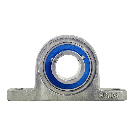 Mini Pillow block bearing MKP004, Ø20, with feet, set screw, stainless steel