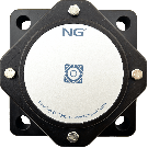 NG wasserdicht Flanschlager F4 Ø60, 4-Loch, geschlossen Deckel