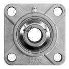 Flange bearing SF Ø20, 4-bolt, stainless steel
