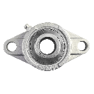 Flanged bearing SUCFL204S, Ø20, 2-holes, stainless steel