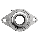 Flanged bearing SUCFL209S, Ø45, 2-holes, stainless steel