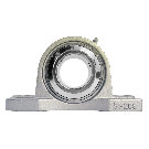 Pillow block bearing SUCP209S, Ø45, with feet, stainless steel