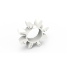 SPIDEX 28/38 white 92°, spider, Shore A, coupling element, polyurethane