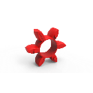 SPIDEX 19/24 rot 98°, spider, Shore A, Kupplungselement, Polyurethan