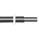TR40x7 Trapezspindel auf Länge geschnitten, äußeres Ende Ø24K6x40