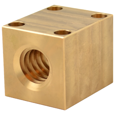 CONTI QBF Tr 30x6 square trapezoidal nut, right thread, bronze CONTI QBF Tr 30x6 square trapezoidal nut, right thread, bronze