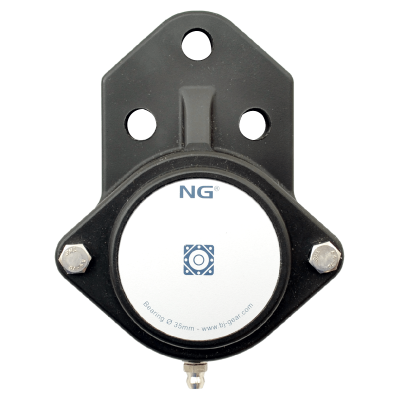 NG waterproof flange bearing F3 Ø35, 3-bolt, closed cover NG waterproof flange bearing F3 Ø35, 3-bolt, closed cover