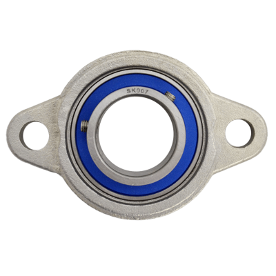 Mini flange bearing MKFL Ø35, set screw, stainless steel