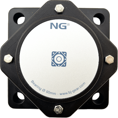 NG waterproof flange bearing F4 Ø60, 4-bolt, closed cover