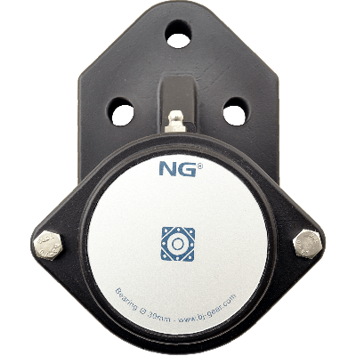 NG waterproof flange bearing F3 Ø30, 3-bolt, closed cover