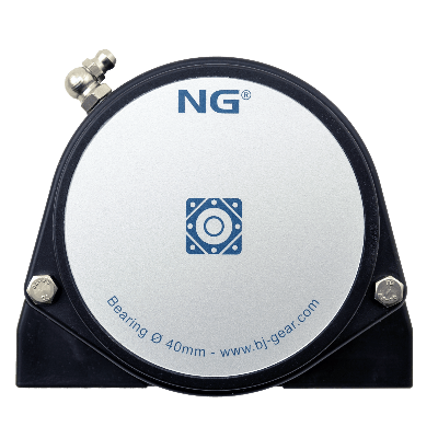 NG waterproof pillow block bearing with thread S2 Ø40, 2-bolt, closed cover