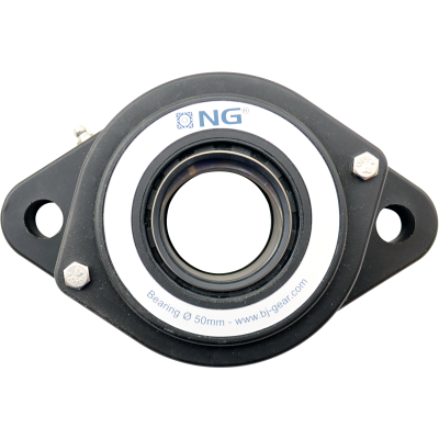 NG waterproof flange bearing F2 Ø50, 2-bolt, open cover