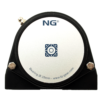 NG waterproof pillow block bearing with thread S2 Ø35, 2-bolt, closed cover