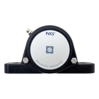 NG wasserdicht Stehlager SF2 Ø25, 2-Loch, geschlossen Deckel