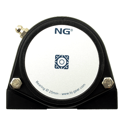 NG waterproof pillow block bearing with thread S2 Ø25, 2-bolt, closed cover