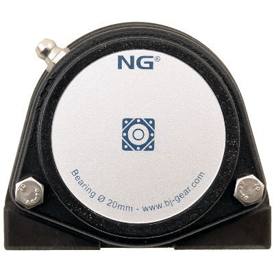 NG waterproof pillow block bearing with thread S2 Ø20, 2-bolt, closed cover