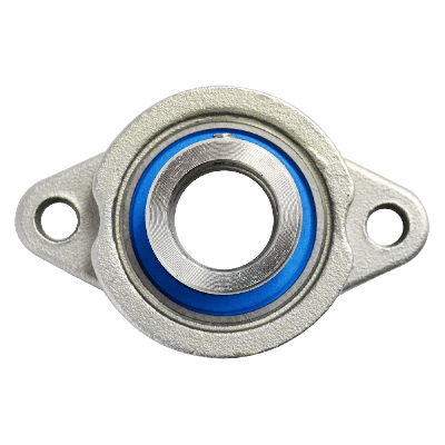 Mini flange bearing MUFL Ø17, eccentric collar, stainless steel
