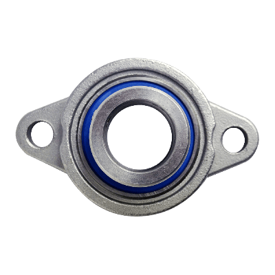 Mini flange bearing MUFL Ø55, eccentric collar, stainless steel