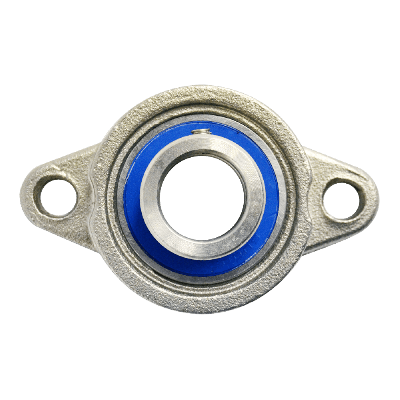 Mini flange bearing MUFL Ø15, eccentric collar, stainless steel