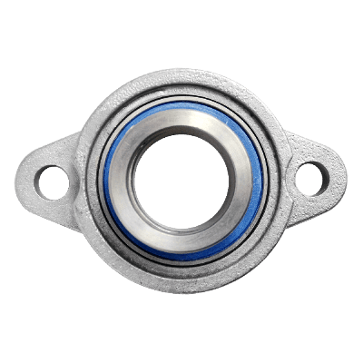 Mini flange bearing MUFL Ø35, eccentric collar, stainless steel