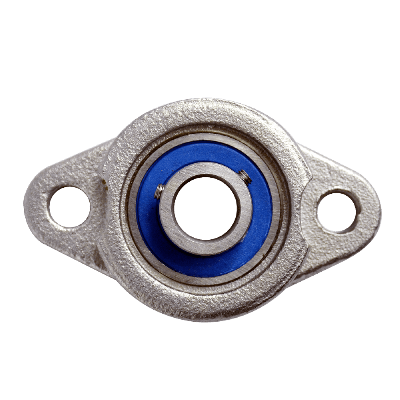 Mini flange bearing MKFL Ø10, set screw, stainless steel