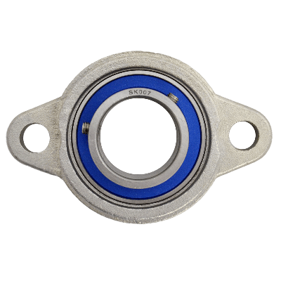 Mini flange bearing MKFL Ø35, set screw, stainless steel