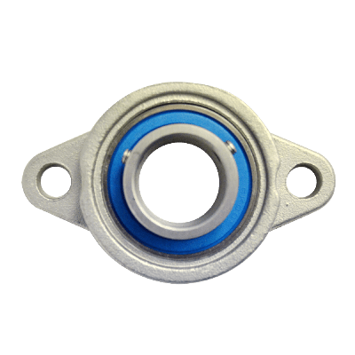 Mini flange bearing MKFL Ø25, set screw, stainless steel