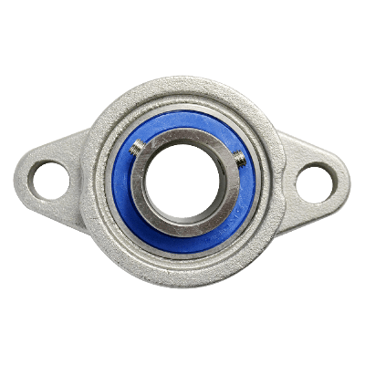 Mini flange bearing MKFL Ø20, set screw, stainless steel