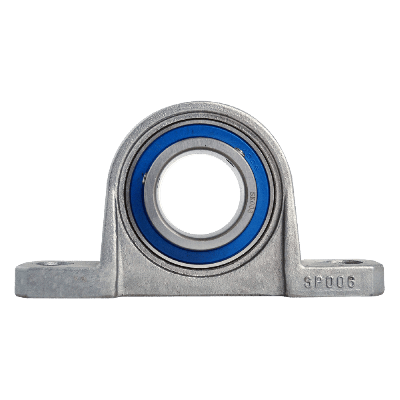 Mini pillow block bearing MKP Ø30, set screw, stainless steel