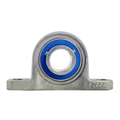 Mini pillow block bearing MKP Ø20, set screw, stainless steel