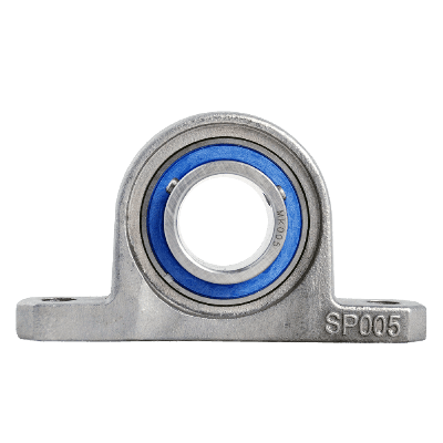 Mini pillow block bearing MKP Ø25, set screw, stainless steel