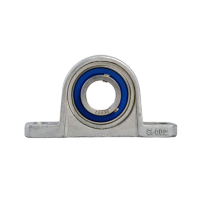 Mini pillow block bearing MUP Ø15, eccentric collar, stainless steel,