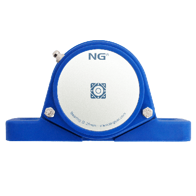 NG wasserdicht Stehlager SF2 Ø35, 2-Loch, geschlossen Deckel, Blau