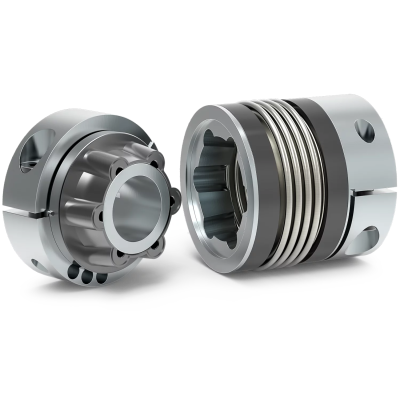 R+W BK5 15 60 20 16 bellow coupling, stainless steel and aluminium
