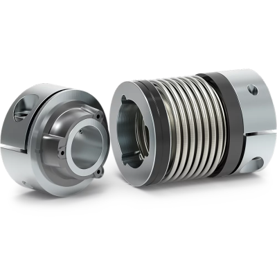 R+W MK5 15 39 5 5 miniature metalbælgkobling, rustfrit stål, stål og plastik