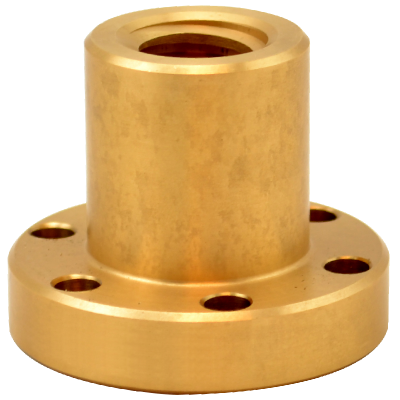 CONTI FFR Tr 22x10 trapezmøtrik med flange, højre gevind, bronze