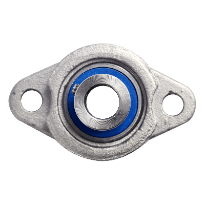 Mini flange bearing MUFL Ø10, eccentric collar, stainless steel