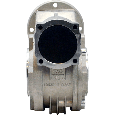 Hydro-Mec 045, Schneckengetriebe Ø18 Hohlwelle, 21:1, Eingang 63B14, Aluminium