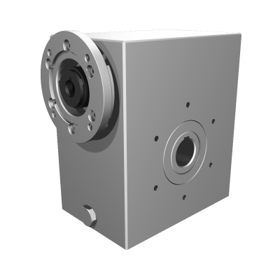 Clean-Geartech N50, worm gear Ø25, 100:1, input 71B14, stainless steel