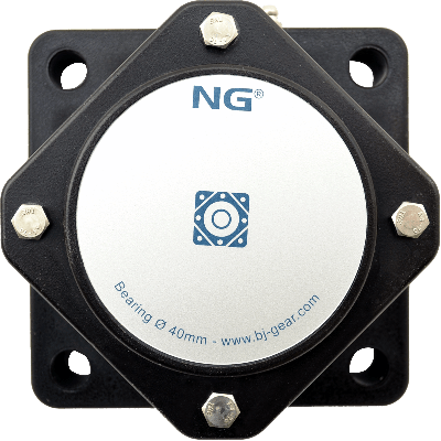 NG wasserdicht Flanschlager F4 Ø40, 4-Loch, geschlossen Deckel