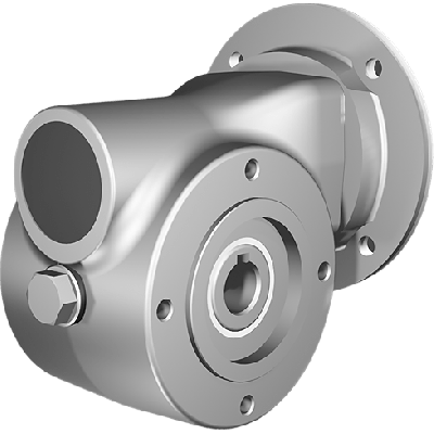 Clean-Geartech N85, Schneckengetriebe Ø35, 14:1, Eingang 100/112B14, Edelstahl