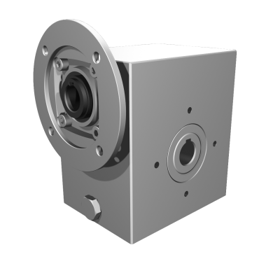 Clean-Geartech VFI I63, worm gear Ø25, 19:1, input 90B14, B3, OF320, stainless steel